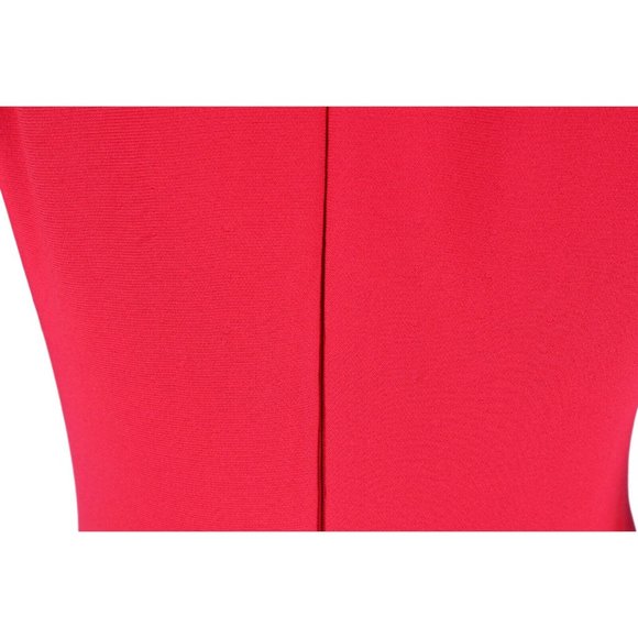 ALAIA Red Sleeveless Midi Dress Silver Grommets - Picture 11 of 12